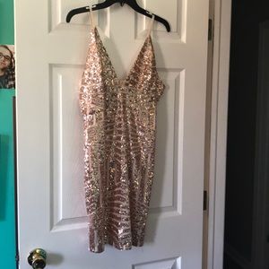 Sequin mini dress